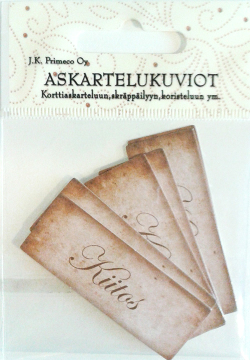 Askartelukuviot Kiitos nostalgia 6kpl