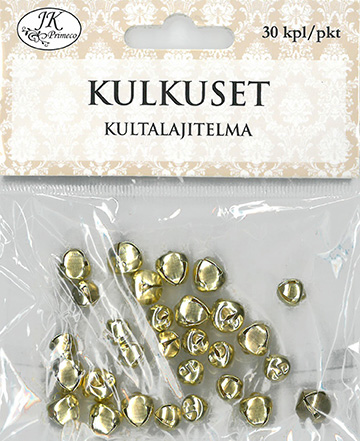 Kulkuset kultalajitelma 30kpl