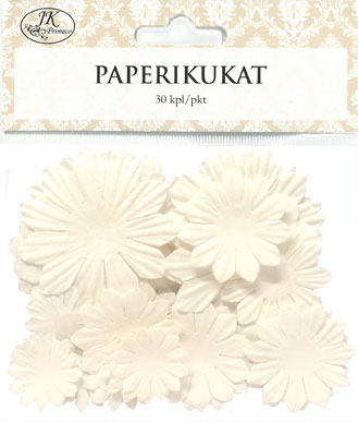 Paperikukat valkoinen 30kpl