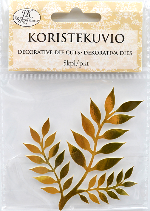 Koristekuvio Oksa kultafolio 5kpl