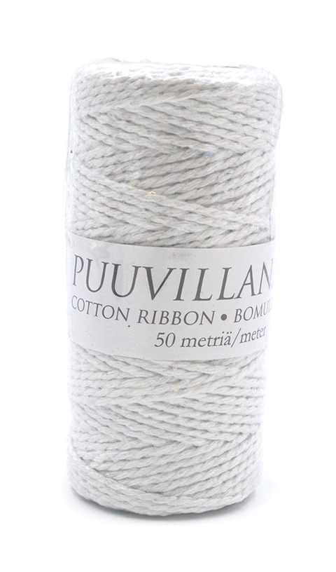 Puuvillanaru 2mm x 50m valkoinen