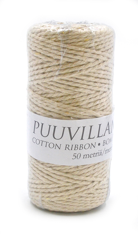 Puuvillanaru 2mm x 50m natur