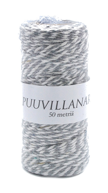 Puuvillanaru 2mm x 50m valkoharmaa