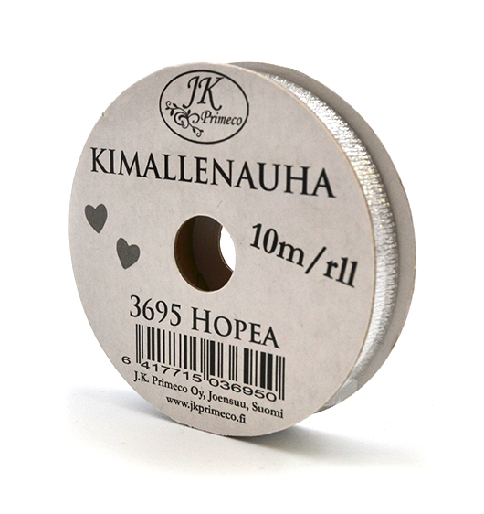 Kimallenauha 1cm x 10m hopea