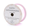 Lastusatiininauha 4cm x 25m vaaleanpunainen