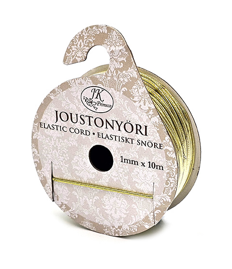 Joustonyöri 1mm x 10m kulta