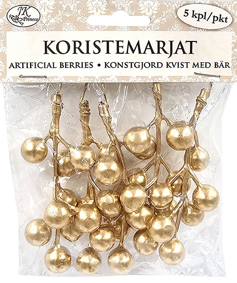 Koristemarjat kulta 5kpl