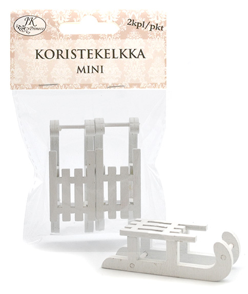 Koristekelkat mini valkoinen 2kpl