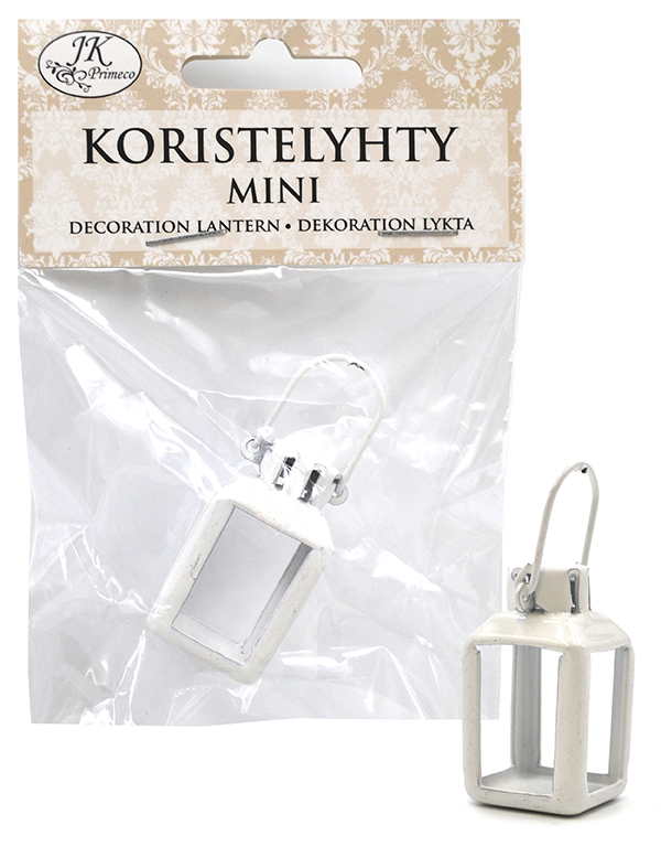 Koristelyhty mini valkoinen