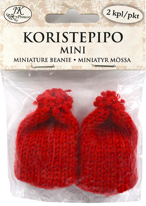 Koristepipot mini punainen 2kpl