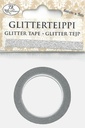 Glitterteippi 6mm x 5m hopea