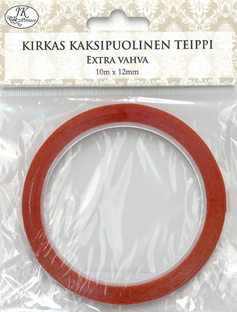 2-puolinen teippi 12mm x 10m ekstravahva 