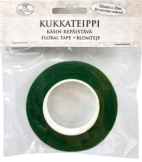 Kukkateippi 12mm x 25m vihreä 