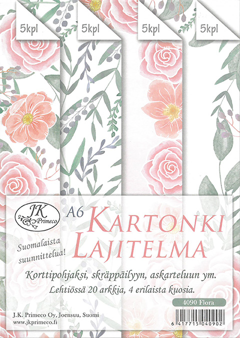 Kartonkilajitelma A6 Flora 20ark