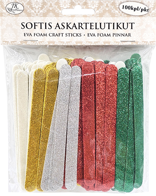 Softistikut joululajitelma glitter 100kpl