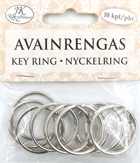 Avainrengas 2,5cm 10kpl