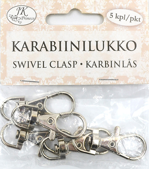 Karabiinilukko 3,5cm 5kpl