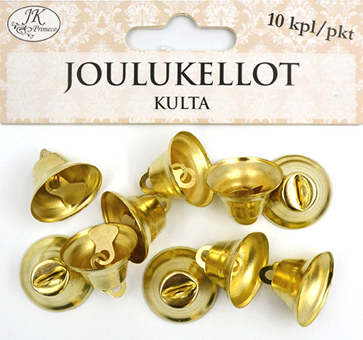 Joulukellot kulta 10kpl