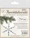 DIY-Koristehelmisetti Lumihiutale sinivalkoinen 3kpl