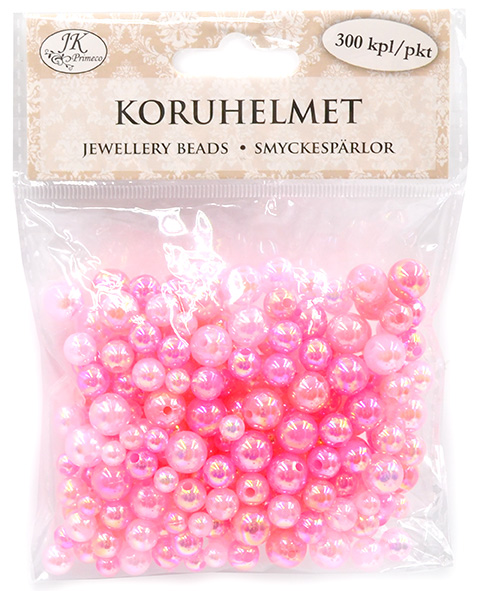 Koruhelmet vaaleanpunainen 300kpl