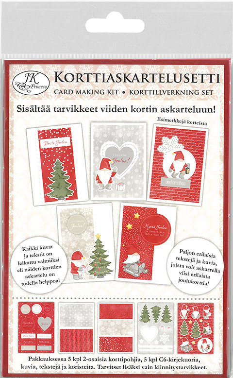 Korttiaskartelusetti Tonttu