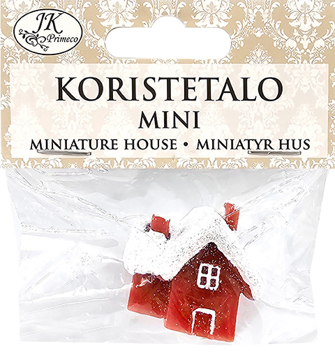 Koristetalo mini punainen