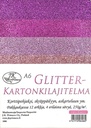 Glitterkartonkilajitelma A6 pinkki 12ark