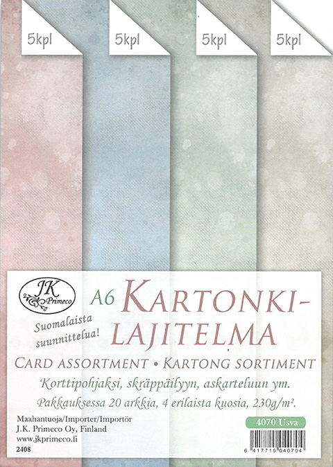 Kartonkilajitelma A6 Usva 20ark