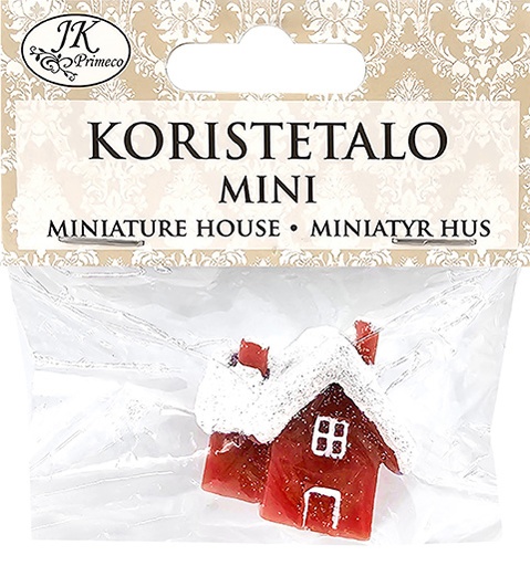 [8400] Koristetalo mini punainen