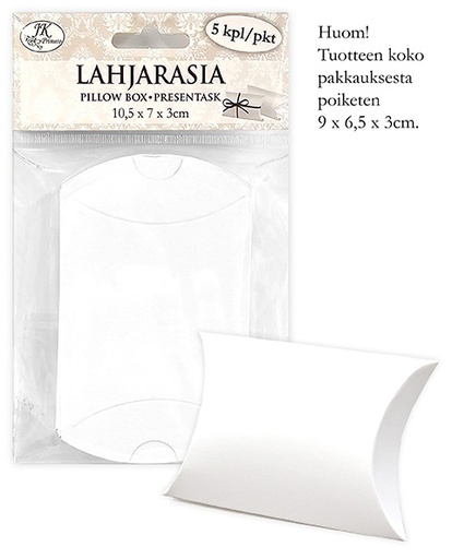 [8752] Lahjarasia XS helmiäisvalkoinen 5kpl