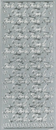 [9523] Peel-off´s sticker Tack silver